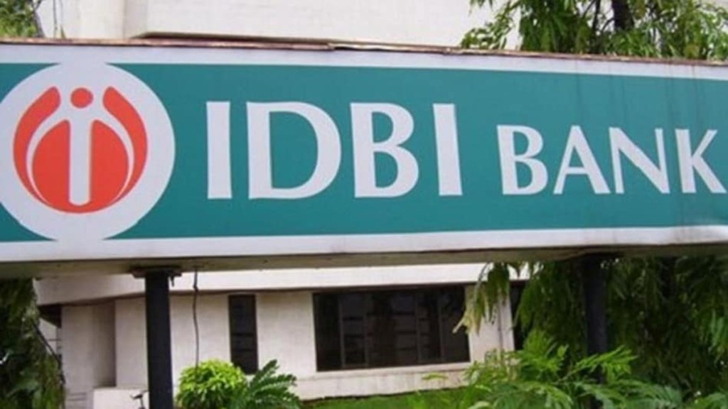 IDBI Bank branch with strategic sale announcement