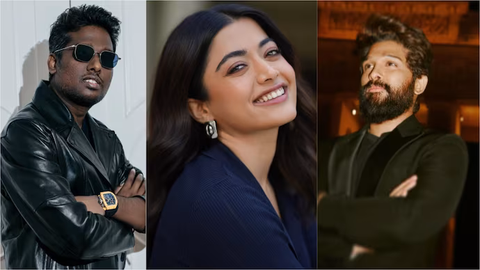 Rashmika Mandanna, Janhvi Kapoor, and Mrunal Thakur in Allu Arjun and Atlee’s upcoming film AA22xA6