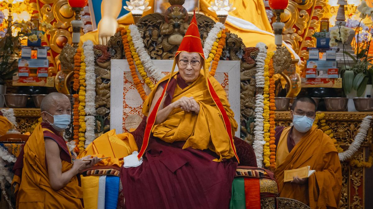 Gaden Phodrang monastery and Dalai Lama trust emblem