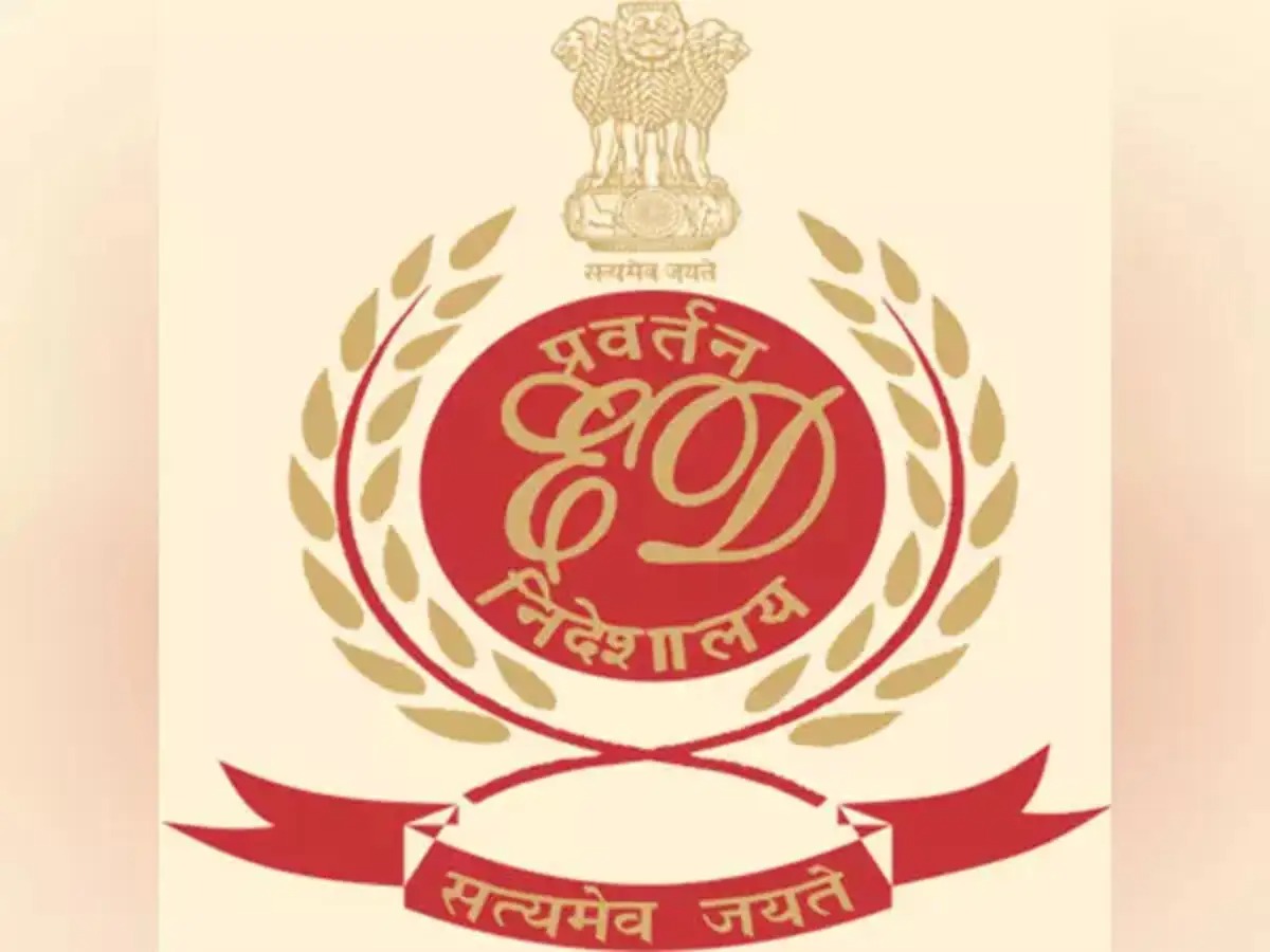 Enforcement Directorate seal with arrest visuals and Sahara Group logo in background