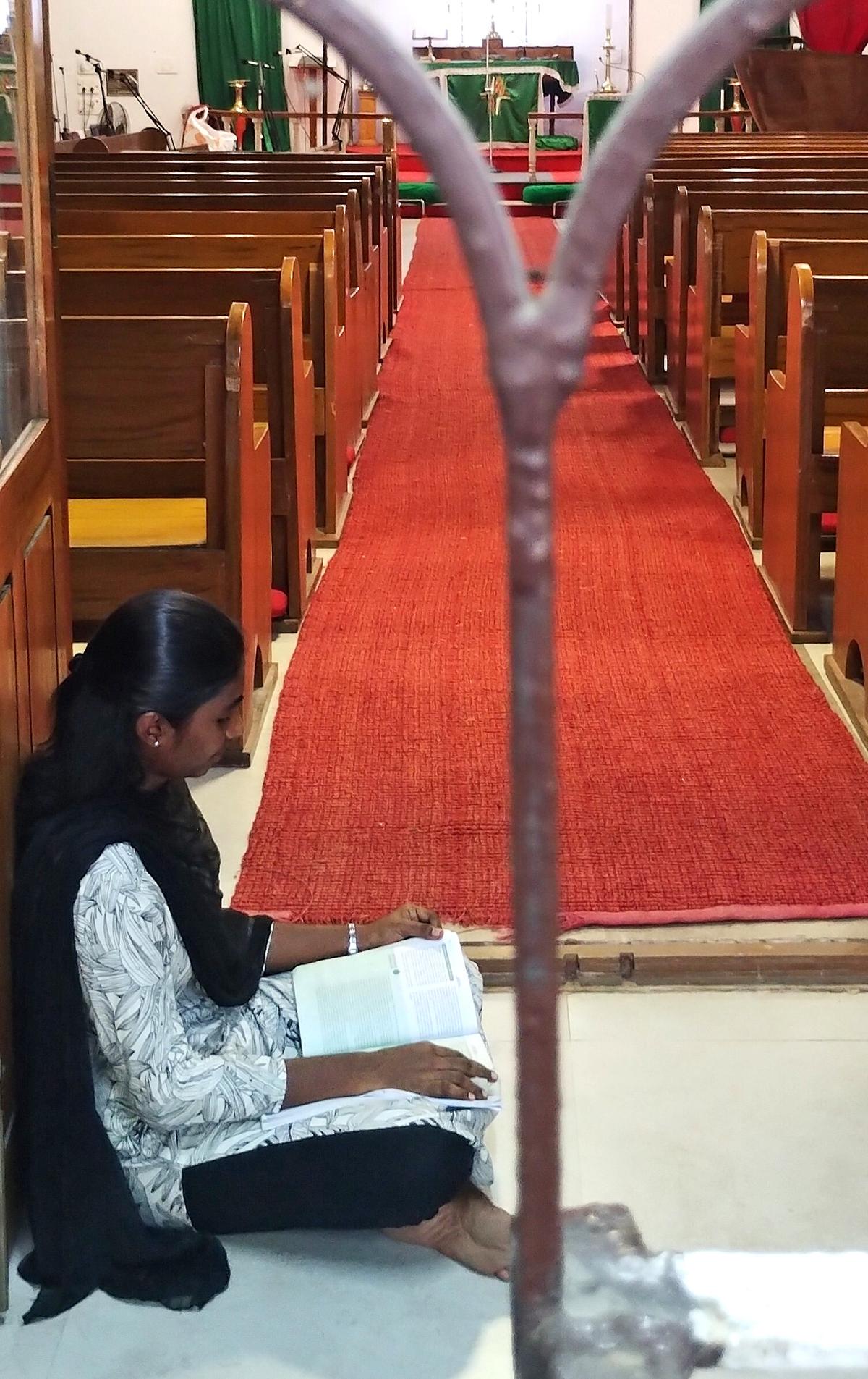 Students studying at a unique and peaceful centre in Chennai