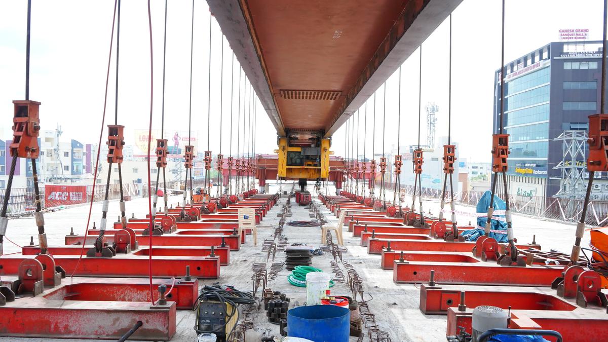 Construction underway on Uppal to Narapally elevated corridor in Hyderabad