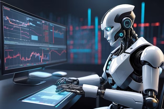 AI robot approving a loan application digitally in India with Vizzve branding