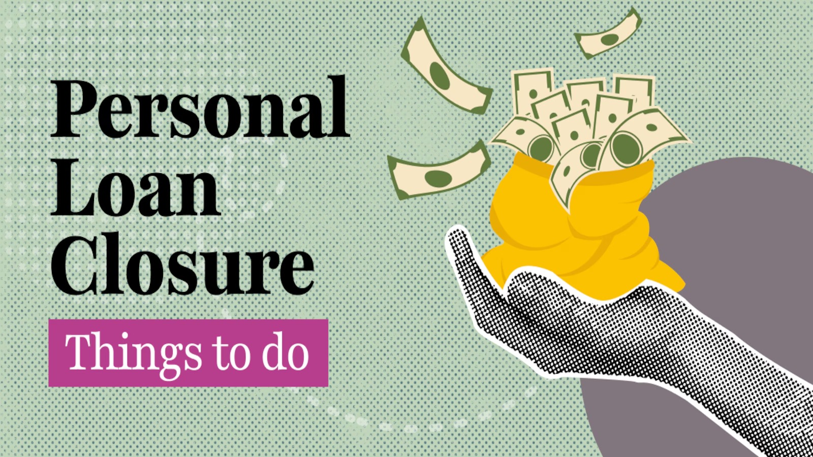 A person holding a stamped loan closure letter in hand with a “PAID” mark.