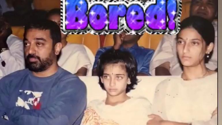 Kamal Haasan and Shruti Haasan during a public appearance, discussing personal beliefs