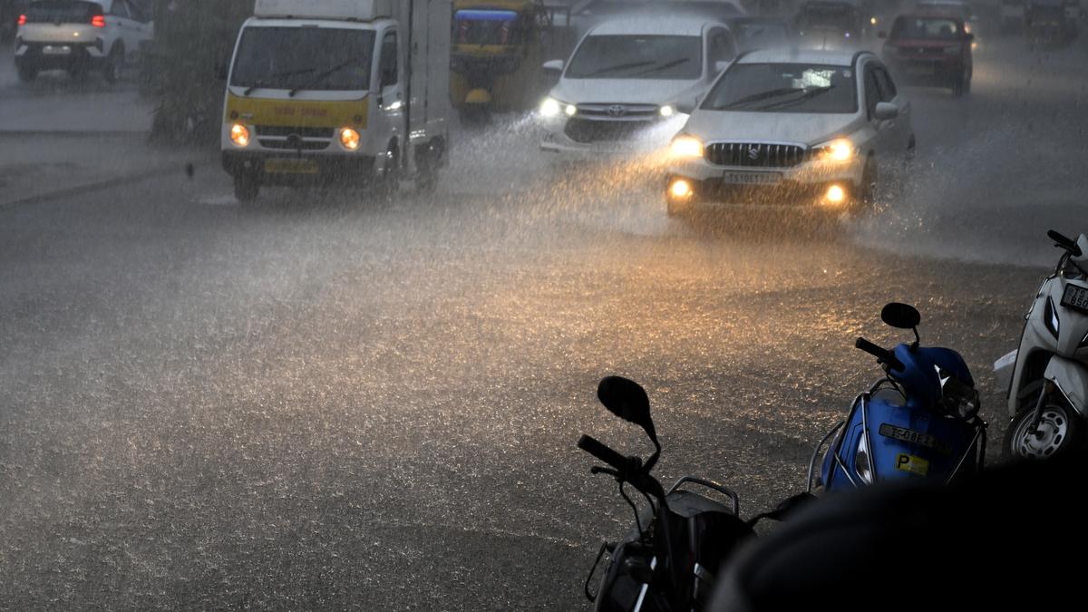 Heavy rainfall recorded in Kukatpally circle, Hyderabad, Telangana