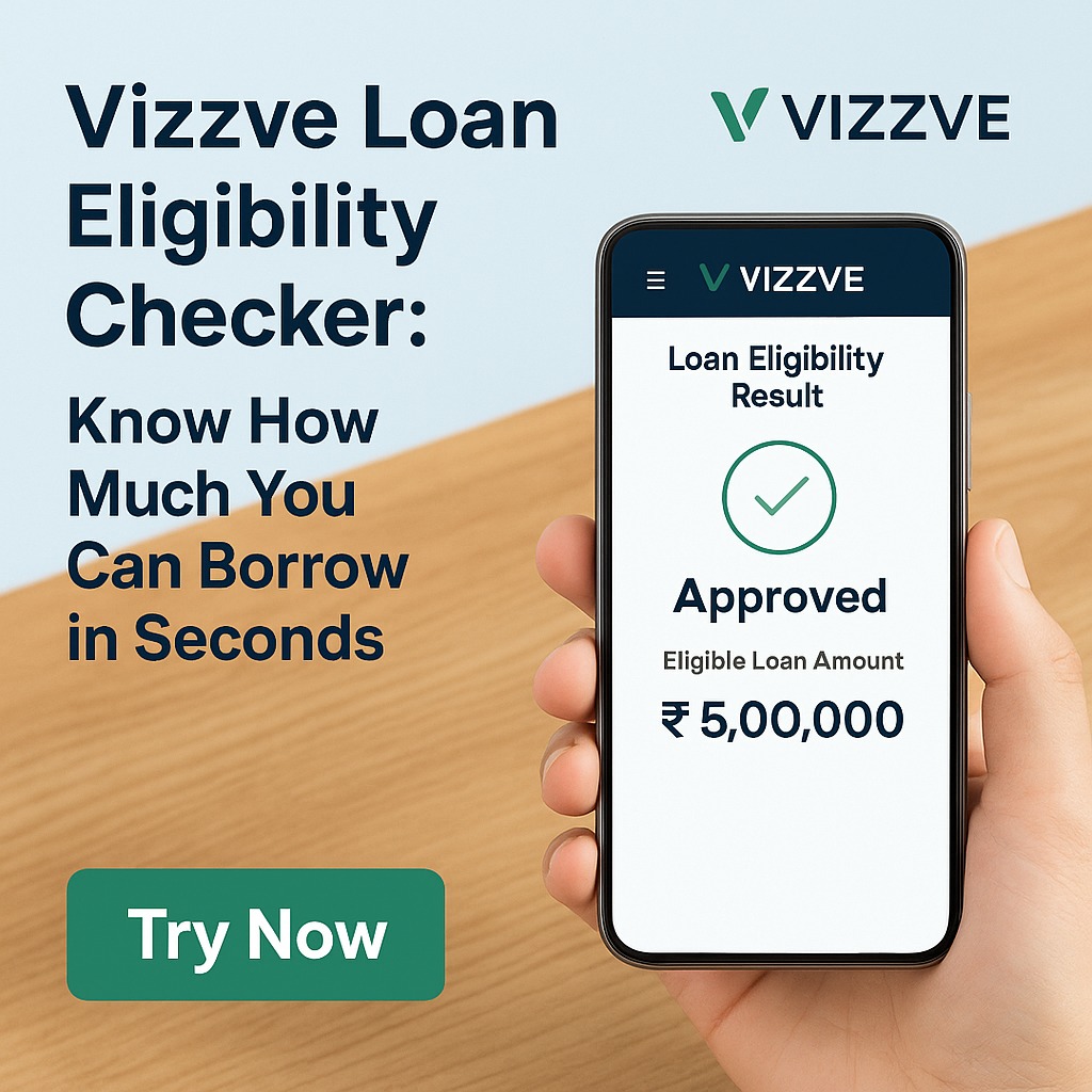 Person checking Vizzve loan eligibility on phone with approval message