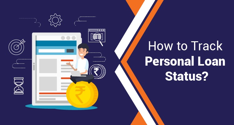 Person checking loan application status online using phone or laptop with Vizzve logo