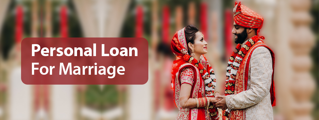 Indian couple celebrating wedding with text “Wedding Loan by Vizzve Finance”