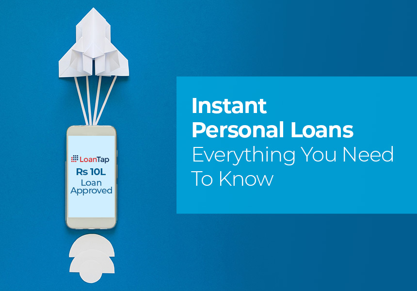 Person using smartphone and laptop applying for instant personal loan online