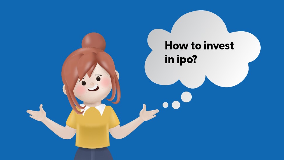 Investor using mobile app to invest in IPO from smartphone in India
