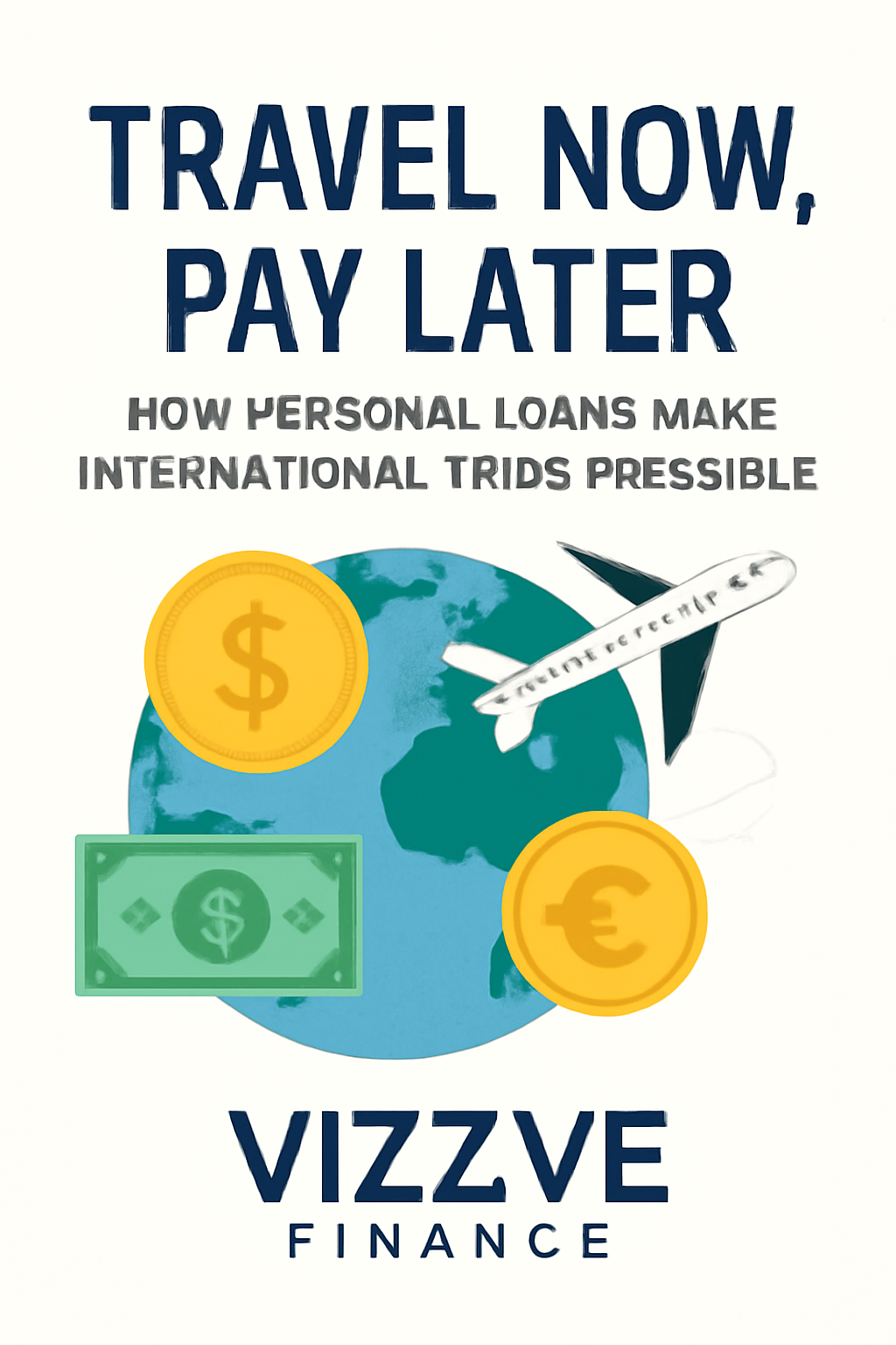 "Traveler at the airport ready for an international trip funded by a personal loan"