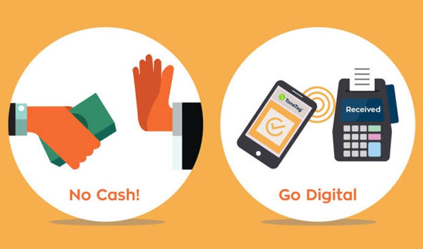 A rural Indian woman scanning QR code to make a digital payment in a local market