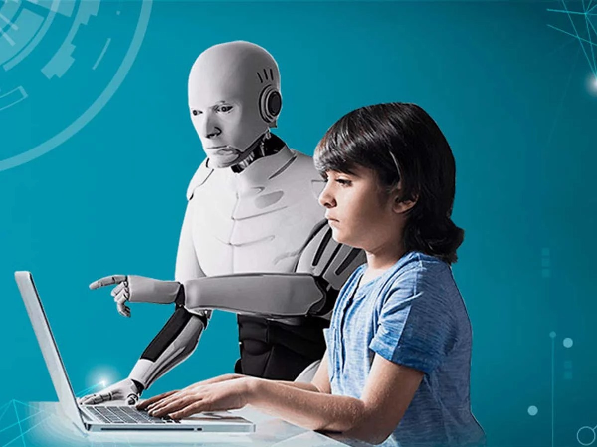 Indian student using AI-powered learning tools on a laptop and mobile.