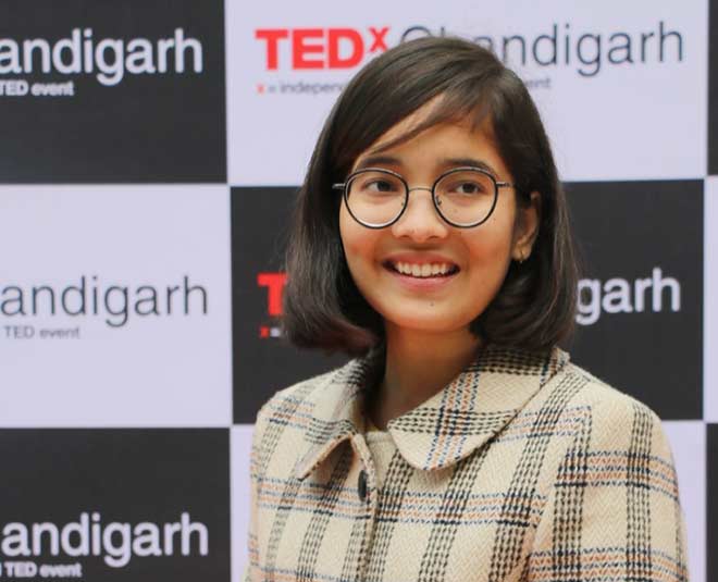 Ridhima Pandey speaking at the United Nations on climate change activism