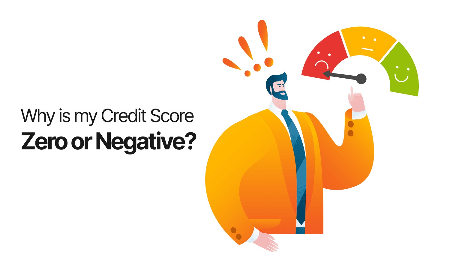 CIBIL score showing zero on a credit report screen