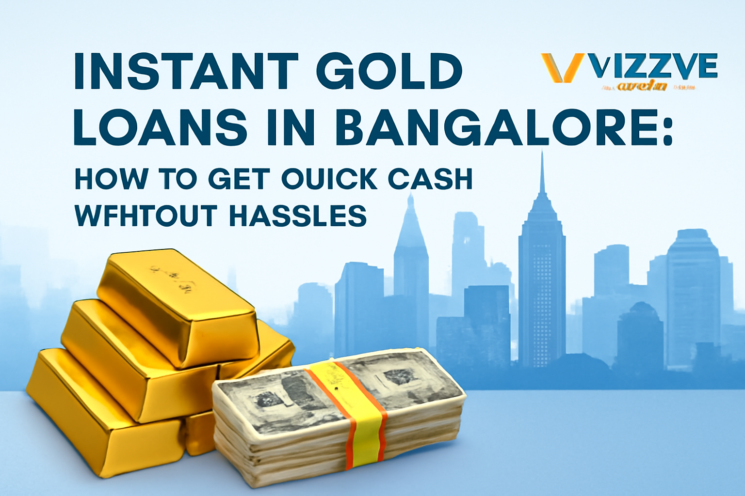 Customer receiving instant gold loan at Vizzve Finance branch in Bangalore