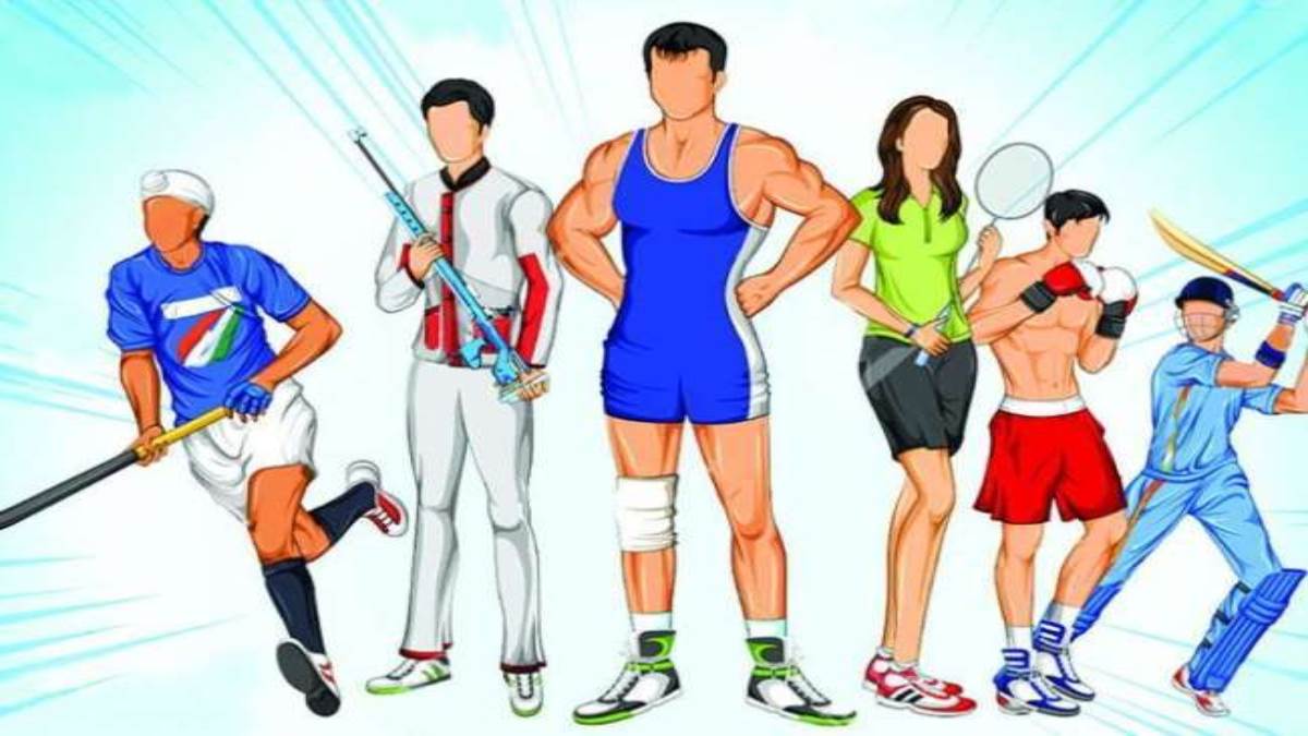 Young athletes training at a rural sports ground in Haryana