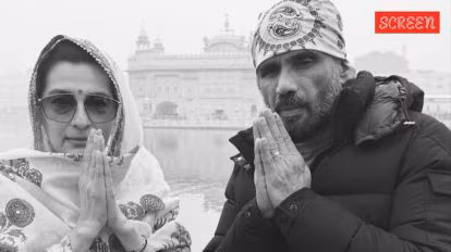 Suniel Shetty and wife Mana smiling together, representing their strong interfaith marriage despite family opposition