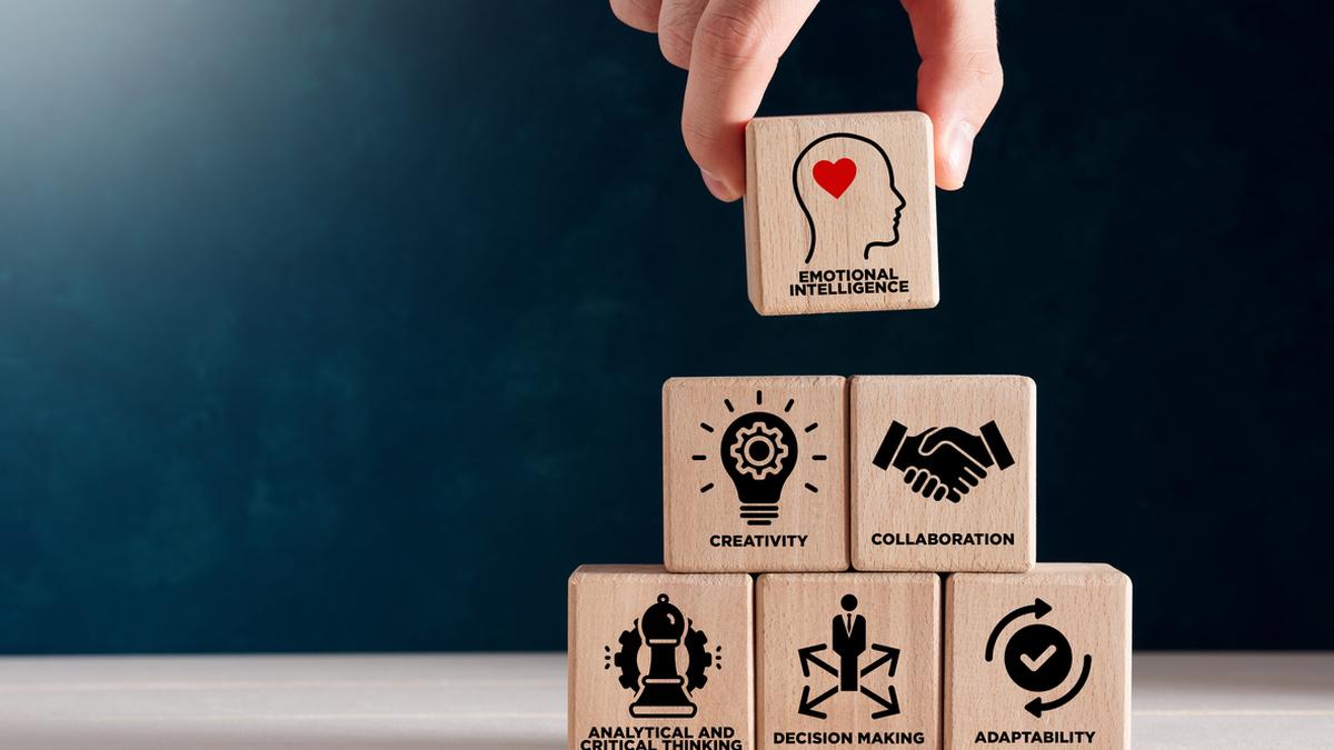 Illustration showing diverse professionals collaborating effectively, highlighting the importance of soft skills for success in work and life