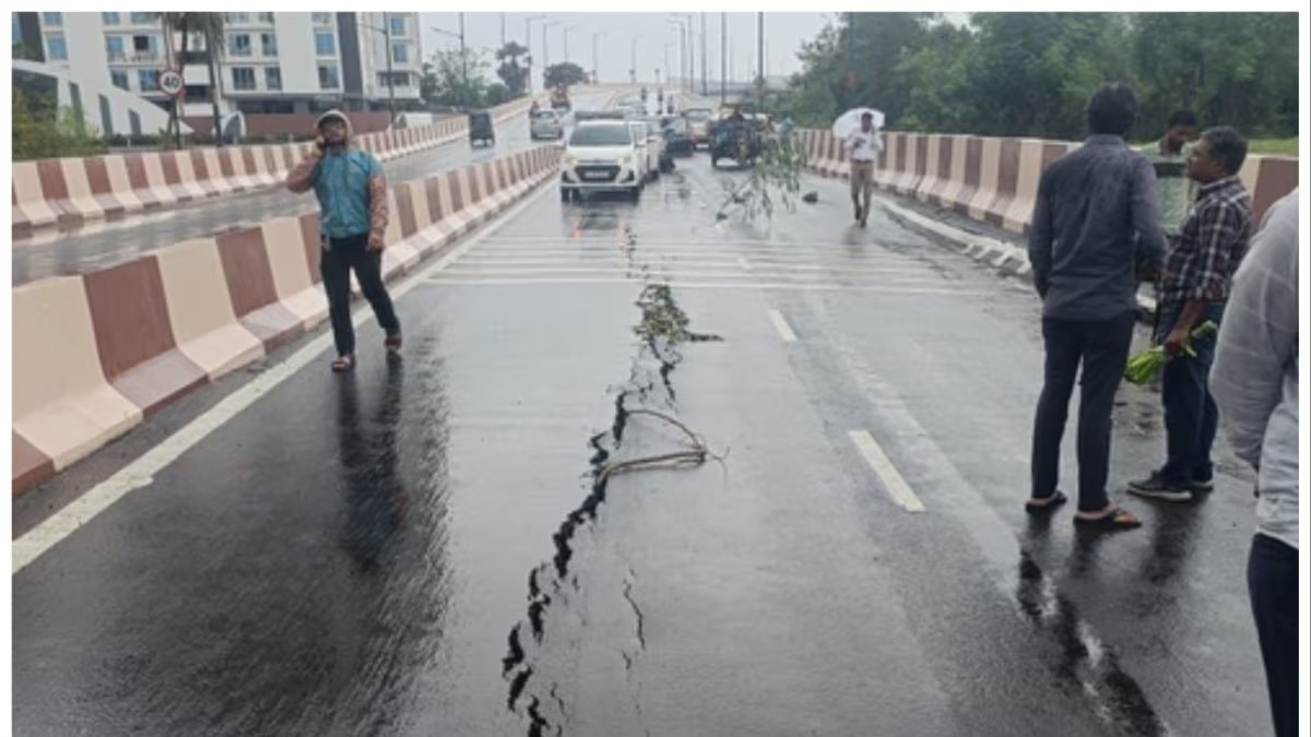 Cracks visible on Patna’s Atal Path flyover after heavy rainfall