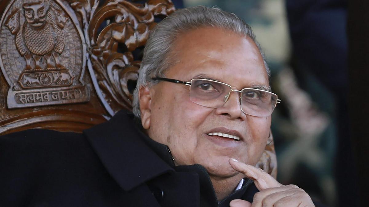 Satya Pal Malik, former Governor of Jammu and Kashmir, known for overseeing Article 370 abrogation, portrait photo