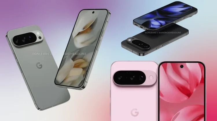 Leaked render of Google Pixel 10 Pro showing new camera design and flat display