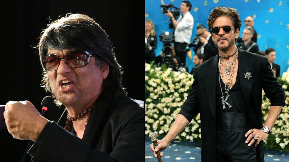 Veteran actor Mukesh Khanna supporting Shah Rukh Khan amid National Film Award controversy, captured in an interview with a calm expression