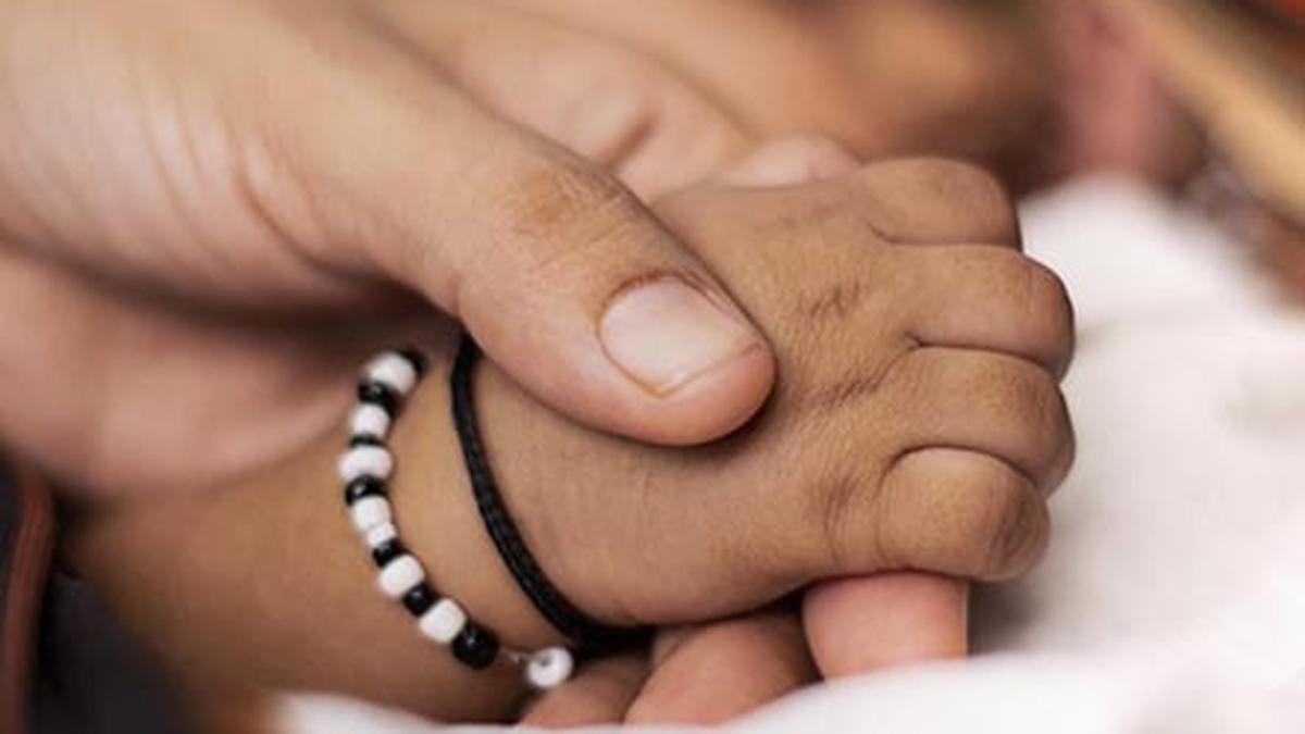 Illustration of newborn hand injury incident under medical negligence review by Haryana Human Rights Commission