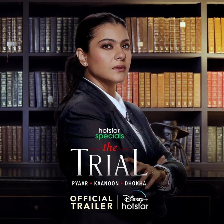 Kajol in The Trial Season 2 Courtroom Scene Poster