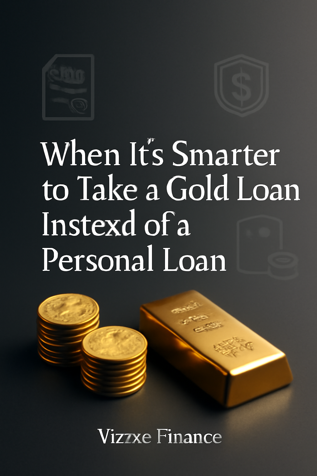 "Gold loan vs personal loan smart choice Vizzve Finance"