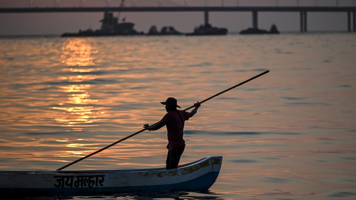 Aerial view of Bandra Reclamation housing colony showing dense residential clusters and ongoing redevelopment work