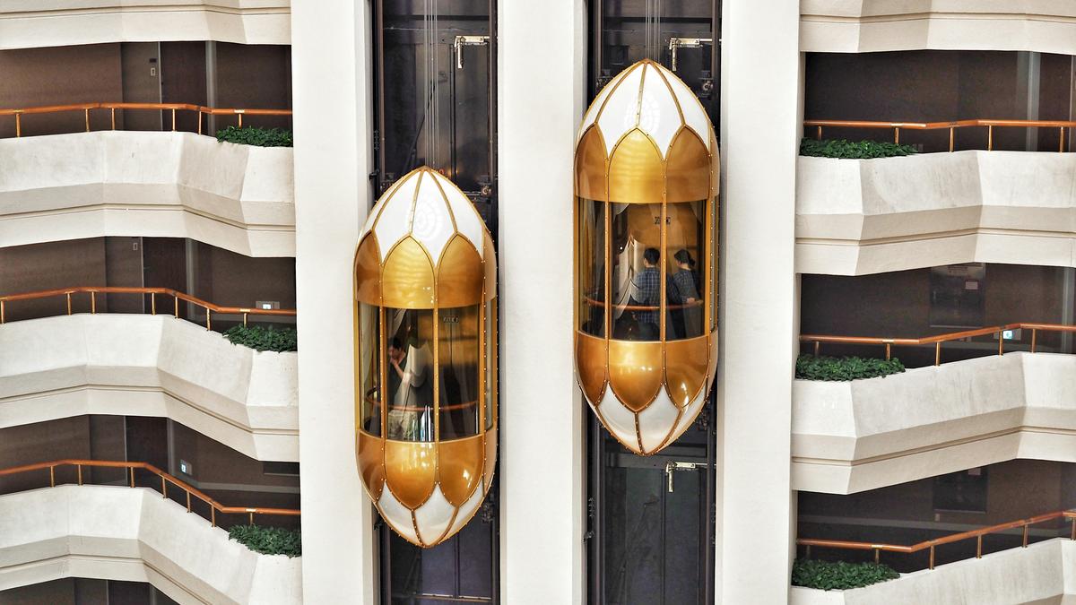 Elevator motor and control system diagram illustrating the use of three-phase electrical power for efficient elevator operation