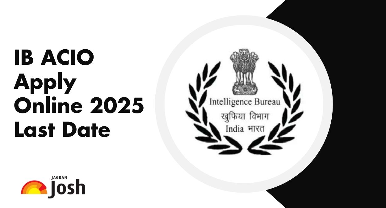 Online application form on laptop screen for Intelligence Bureau ACIO Grade II/Executive recruitment 2025 with emphasis on last day to apply
