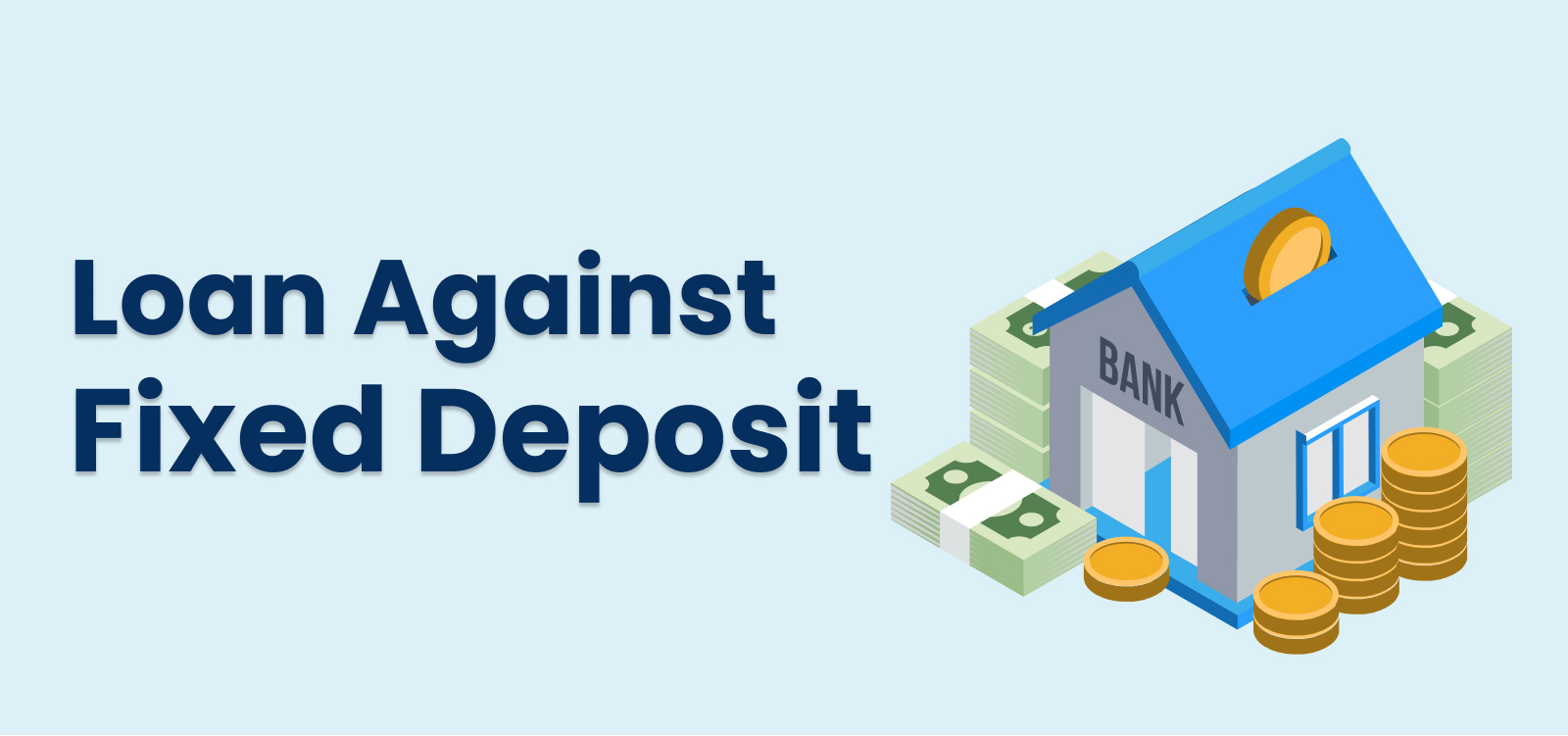 Person reviewing fixed deposit documents and loan options, Vizzve Finance branding