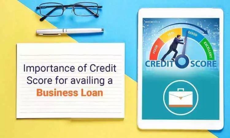 Business owner checking credit score for loan application, Vizzve Finance branding