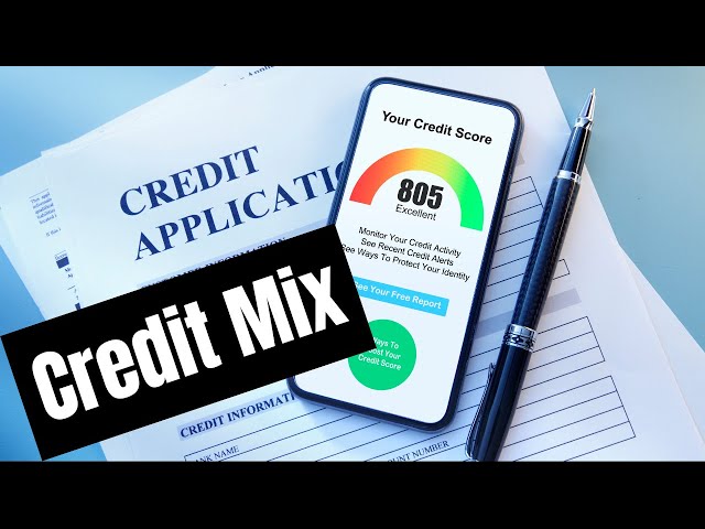 Credit report showing balanced mix of loans and credit cards