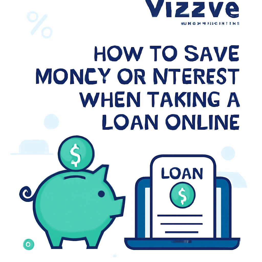 Person comparing online loan interest rates on a laptop