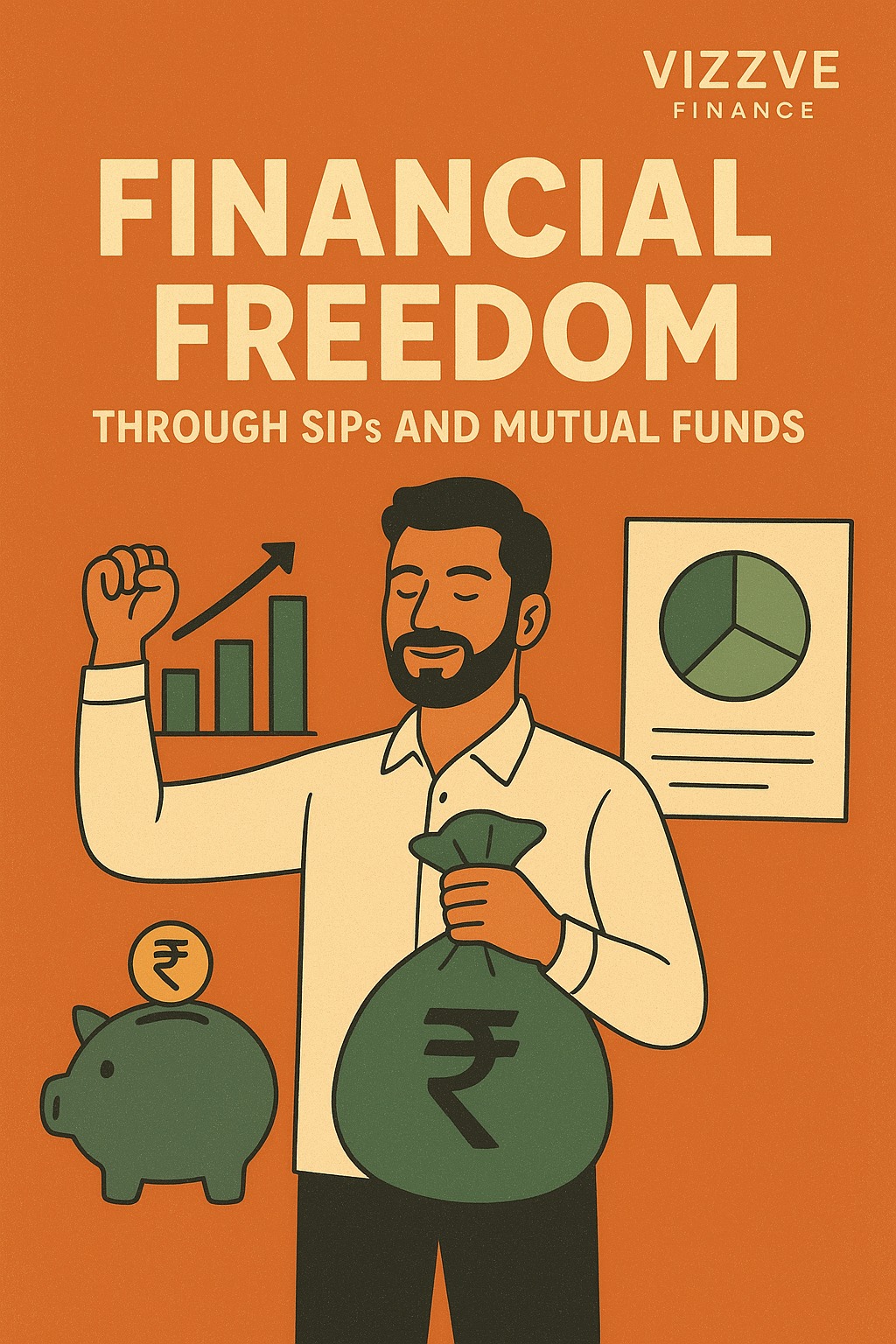 Financial freedom through SIPs and mutual funds with Vizzve Finance branding