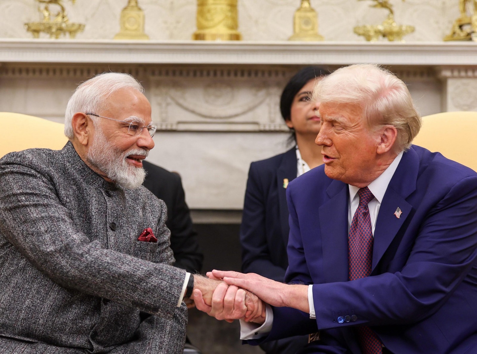 PM Narendra Modi with Donald Trump during previous bilateral engagement
