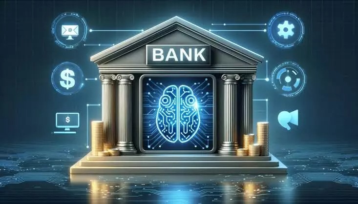 Digital banking trends in India 2025 with mobile payments, AI chatbots, and blockchain icons