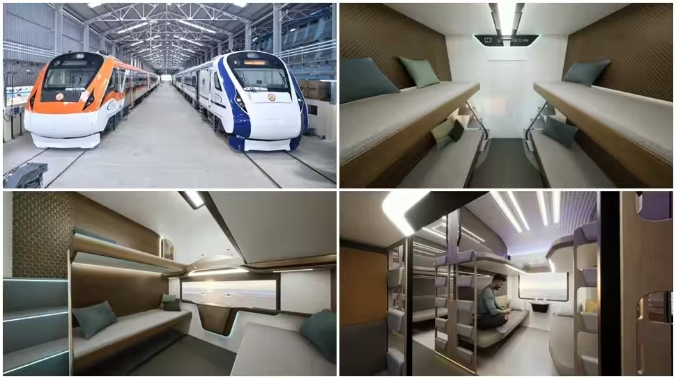 Vande Bharat Sleeper train interior design