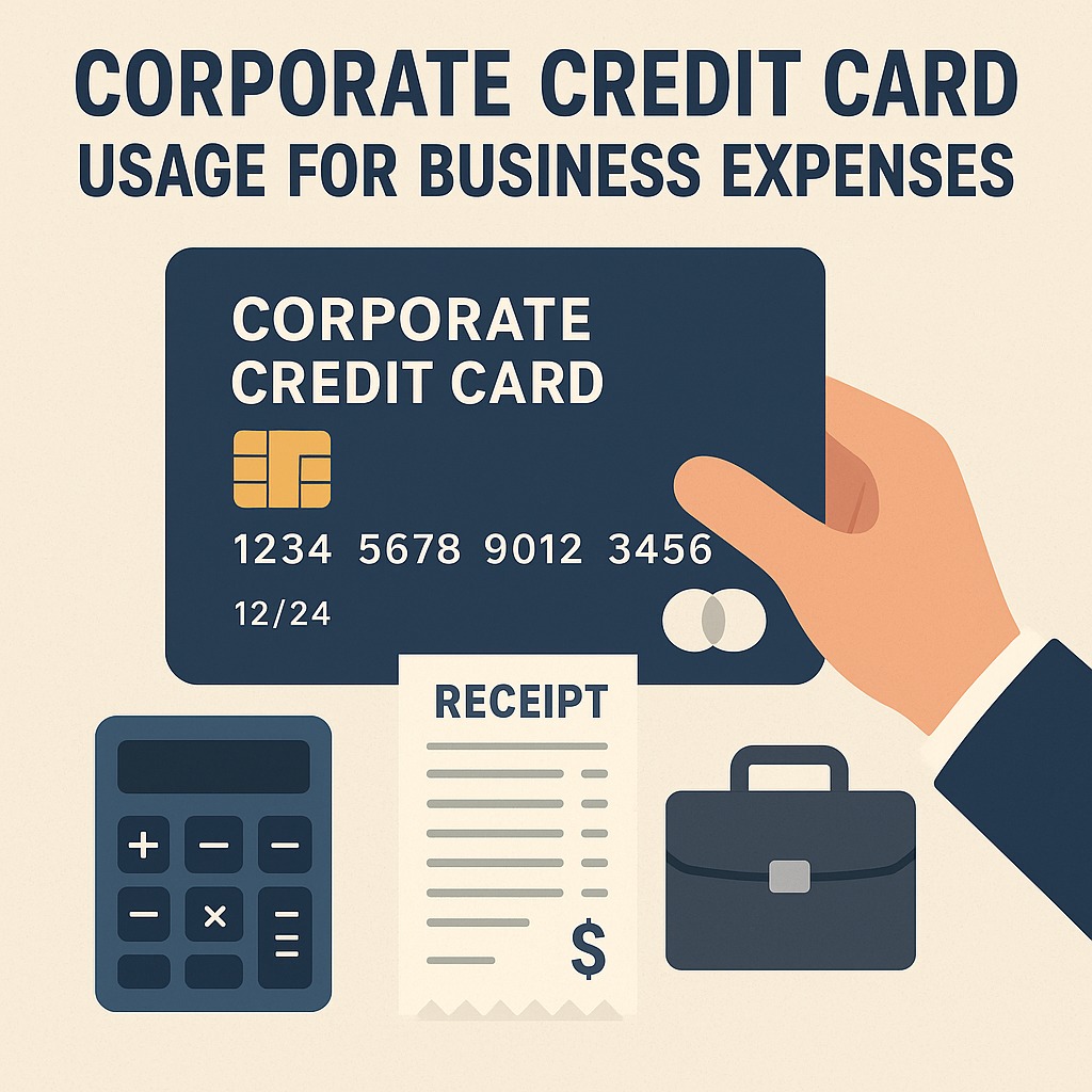 Corporate credit card usage for business expenses