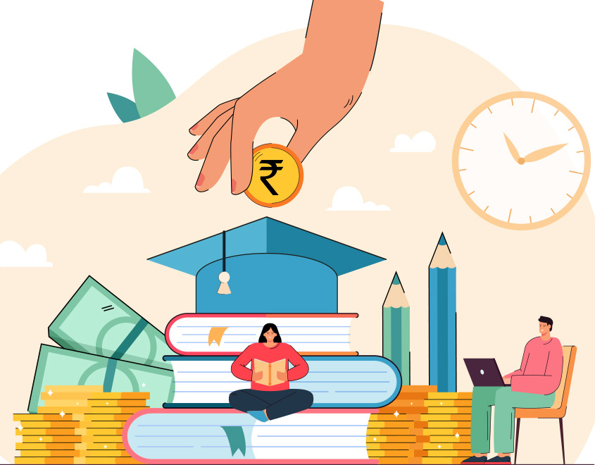 Student paying course fees instantly via Vizzve Finance app