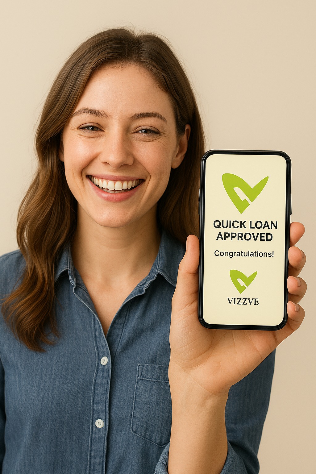 Happy customer smiling after quick loan approval