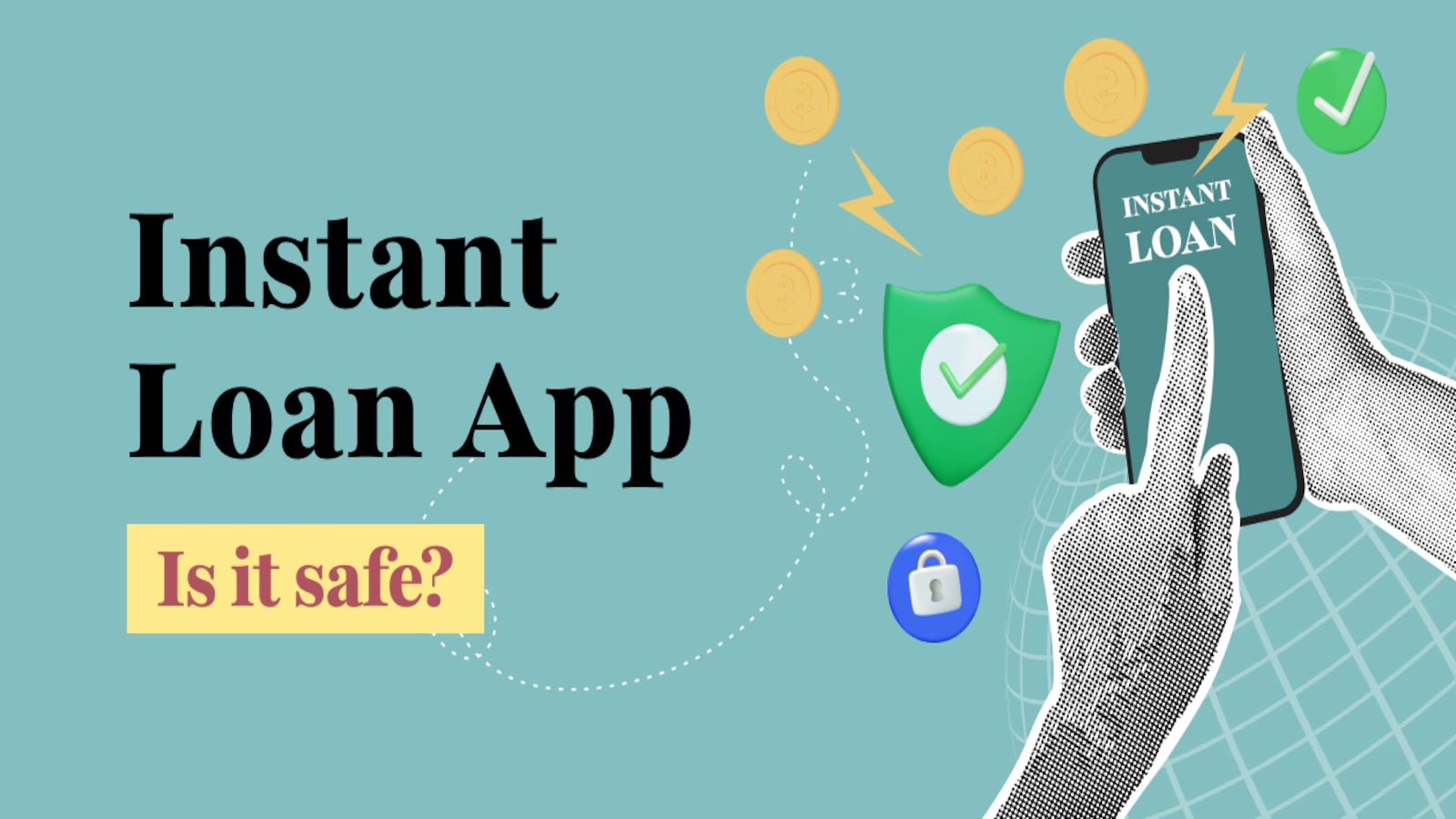 Smartphone showing Vizzve Finance app with secure loan approval