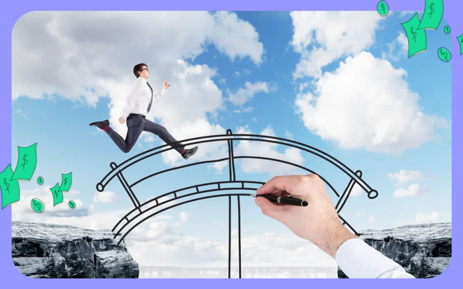 Young professional using Vizzve Finance app to manage salary gap with instant loan