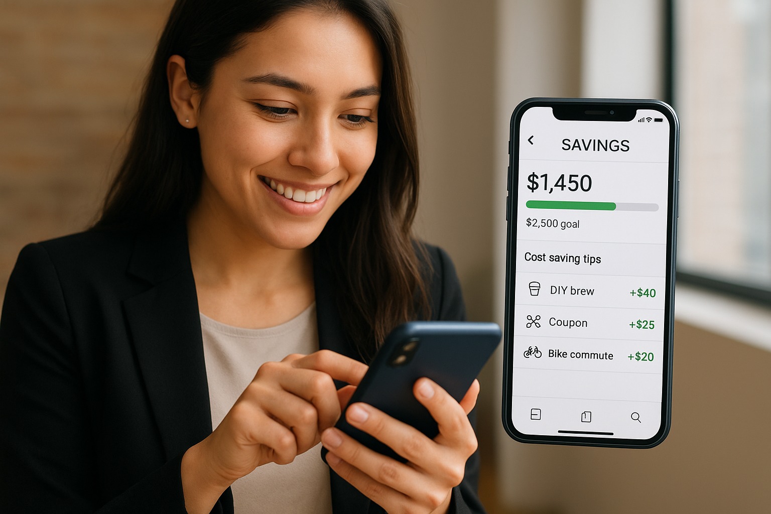 Infographic showing financial lessons from simple daily activities