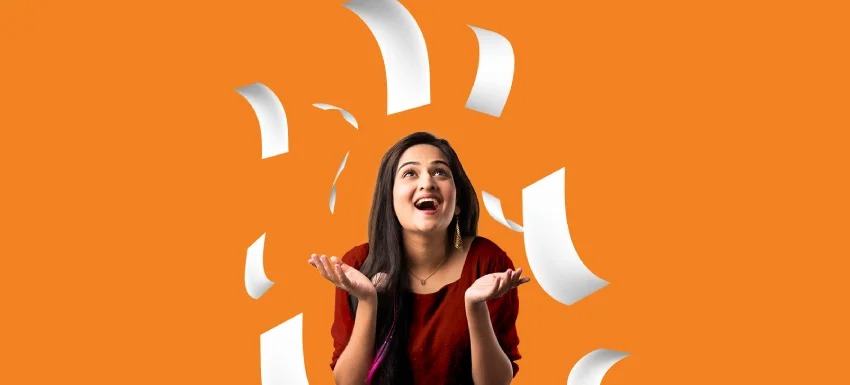 Indian employee receiving instant loan approval linked to monthly salary