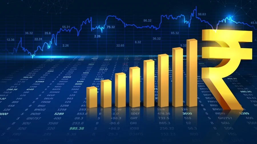 Indian stock market showing positive momentum in 2025